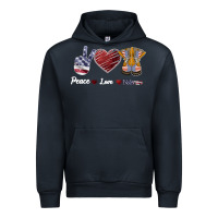 Navy Peace Love Veteran Urban Hoodie - Bettercallsaul