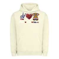 Pigment Pistachio Peace Love Veteran Urban Hoodie - Bettercallsaul