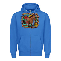 True Royal western horse horseshoe roses sunflowers serape leopard Zipper Hoodie - Artiststas