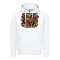 White western horse horseshoe roses sunflowers serape leopard Zipper Hoodie - Artiststas