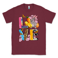 Burgundy love easter Classic Tee - AdoDesignShop