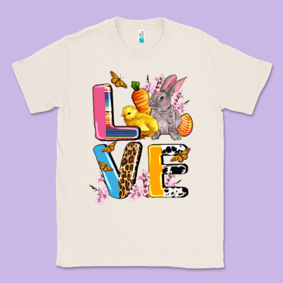 Love Easter Classic Tee Designed By Adodesignshop