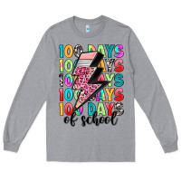 Heather Grey 100 days of school Long Sleeve Tee - Artiststas
