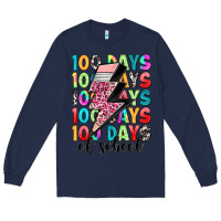 Navy 100 days of school Long Sleeve Tee - Artiststas