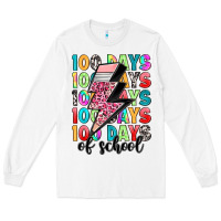 White 100 days of school Long Sleeve Tee - Artiststas