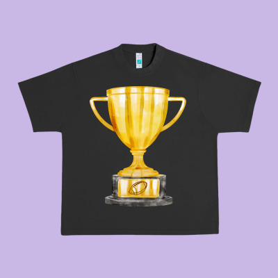 Throphy Cup Urban Heavy Tee Designed By Fadigitalartstudio