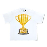 White throphy cup Urban Heavy Tee - FaDigitalArtStudio