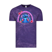 Cloud Purple stitch rainbow Vintage Tee - Zillion Design Studio