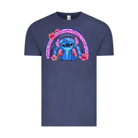 Vintage Denim stitch rainbow Vintage Tee - Zillion Design Studio