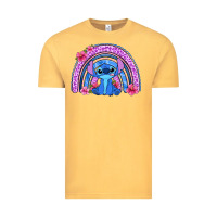 Vintage Mustard stitch rainbow Vintage Tee - Zillion Design Studio