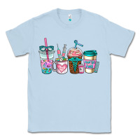 Dusty Blue nurse fuel coffee cups Classic Tee - AdoDesignShop