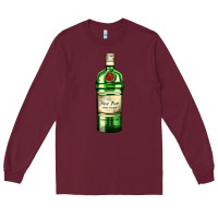 Burgundy have fun gin bottle Long Sleeve Tee - AdoDesignShop