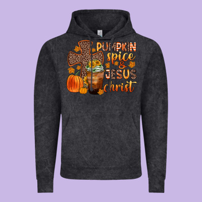 Pumpkin Spice And Jesus Christ Vintage Hoodie Designed By Zillion Design Studio