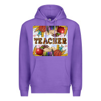 Purple Western Teacher Tumbler Premium Hoodie - LillyAllenDesigns