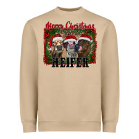 Mushroom merry christmas heifer Heavyweight Sweatshirt - RanaPortraitStore