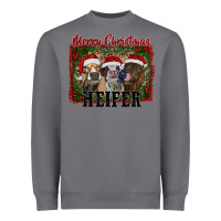 Storm merry christmas heifer Heavyweight Sweatshirt - RanaPortraitStore