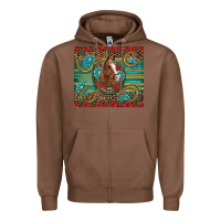 Chestnut western horse horseshoe roses gemstones glitter wooden Zipper Hoodie - Artiststas