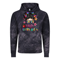 Cloud Black hello kindergarten Vintage Hoodie - texasbilliewilder