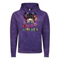 Cloud Purple hello kindergarten Vintage Hoodie - texasbilliewilder