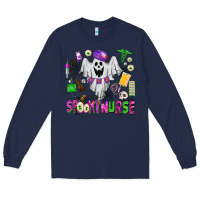 Navy spooky nurse Long Sleeve Tee - AdoDesignShop