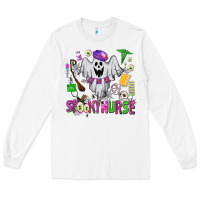 White spooky nurse Long Sleeve Tee - AdoDesignShop