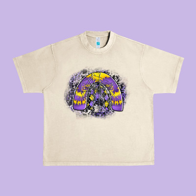 Halloween Rainbow Urban Heavy Tee Designed By Cowhidedigitalart