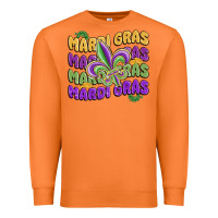Carrot mardi gras with fleur de lis Premium Sweatshirt - MaliasSmallBusiness