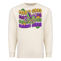Sandshell mardi gras with fleur de lis Premium Sweatshirt - MaliasSmallBusiness