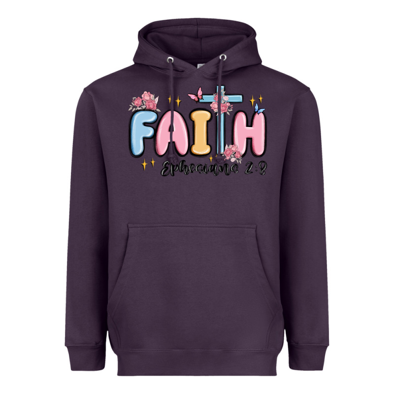 Faith Ephesians 2 8 Heavyweight Hoodie by MaliasSmallBusiness | Teevron