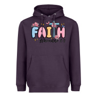 Plum faith ephesians 2 8 Heavyweight Hoodie - MaliasSmallBusiness