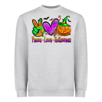 Peace Love Halloween Heavyweight Sweatshirt | Teevron