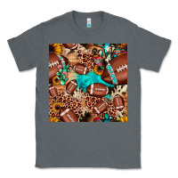 Charcoal Heather football cactus sunflower seamless pattern Classic Tee - JahusDesignShop