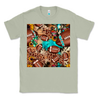 Matcha football cactus sunflower seamless pattern Classic Tee - JahusDesignShop