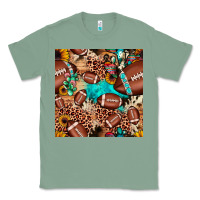 Sage football cactus sunflower seamless pattern Classic Tee - JahusDesignShop