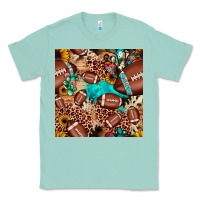 Seafoam football cactus sunflower seamless pattern Classic Tee - JahusDesignShop