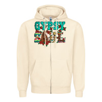 Western Gypsy Soul Horse Roses Serape Aztec Leopard Zipper Hoodie | Teevron
