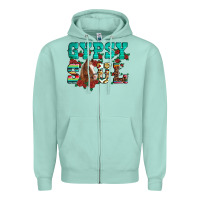 Seafoam western gypsy soul horse roses serape aztec leopard Zipper Hoodie - Artiststas