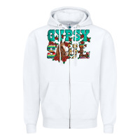 White western gypsy soul horse roses serape aztec leopard Zipper Hoodie - Artiststas