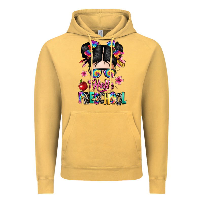 Hello Preschool Kid Vintage Hoodie by texasbilliewilder | Teevron
