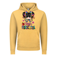 Vintage Mustard hello preschool kid Vintage Hoodie - texasbilliewilder