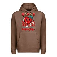 Chestnut skater heart valentines day art Premium Hoodie - LillyAllenDesigns