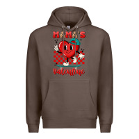 Coffee skater heart valentines day art Premium Hoodie - LillyAllenDesigns