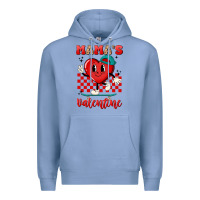 Skater Heart Valentines Day Art Premium Hoodie | Teevron