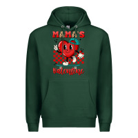 Sports Green skater heart valentines day art Premium Hoodie - LillyAllenDesigns