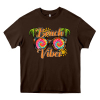 Chocolate Brown beach vibes Heavy Core Tee - RacoonDesign