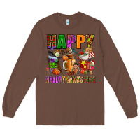 Chestnut happy hallothanksmas Long Sleeve Tee - AdoDesignShop