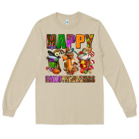 Mushroom happy hallothanksmas Long Sleeve Tee - AdoDesignShop