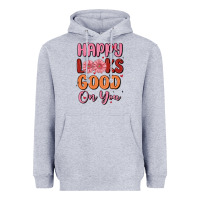Heather Grey happy looks good on you Heavyweight Hoodie - MaliasSmallBusiness