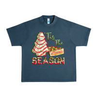 Midnight Navy tis the season Urban Heavy Tee - FaDigitalArtStudio