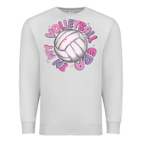 Dove Grey in my volleyball era Premium Sweatshirt - MaliasSmallBusiness